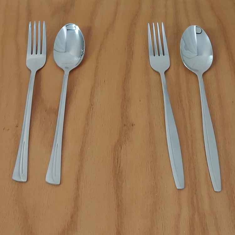 ست قاشق و چنگال یونیک اصل ۱۲ پارچه استیل نگیر ضدزنگ (عیار دار)
